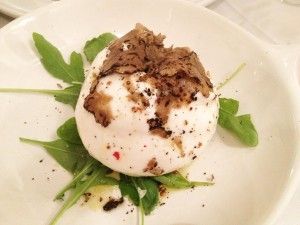 Burrata, tartufo, Don Lisander; Blog Esteban Capdevila