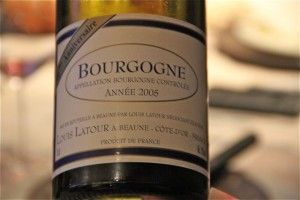 Bourgogne Blanc Louis Latour 2005.  Blog Esteban Capdevila