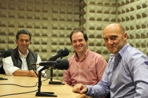 Miguel Ángel García Marinelli, Jonatan Gómez y Esteban Capdevila en el estudio de grabación del TURISMO PROFESIONAL. Blog Esteban Capdevila