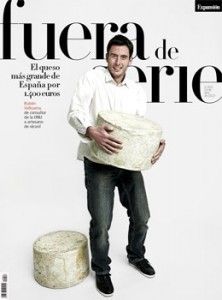 Rubén Valbuena y su queso 40 Cantagrullas portada de Fuera de serie. Blog Esteban Capdevila