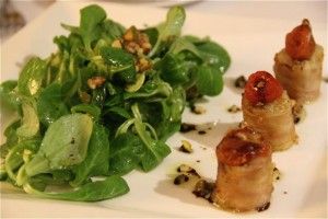 Ensalada de Changurro con Panceta Ibérica y Canónigos.Blog Esteban Capdevila