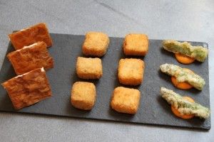 CRUNCHY DE QUESO, CROQUETAS Y ESPÁRRAGOS EN TEMPURA DE HISPANIA. BLOG ESTEBAN CAPDEVILA