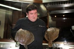 José Ángel Aguinaga del restaurante Illunbe con Rodaballos. Blog Esteban Capdevila