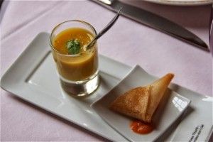 Aperitivo de Hostellerie du vieux cordes. Blog Esteban Capdevila