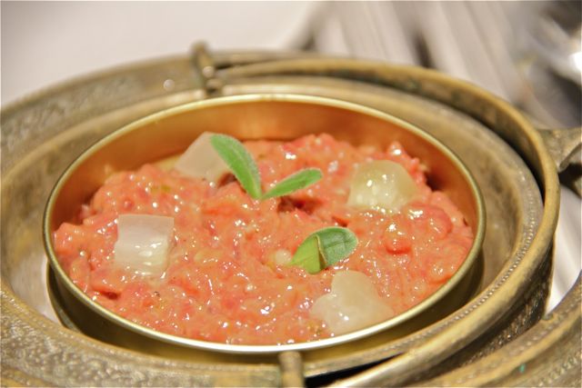 STEAK TARTAR DE TOMATE. BLOG ESTEBAN CAPDEVILA