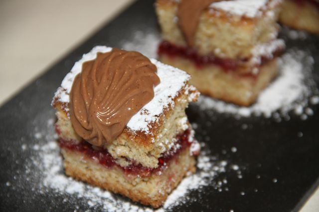 Tarta de avellana con frambuesa. Blog Esteban Capdevila