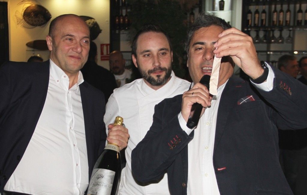 ESTEBAN CAPDEVILA,FRAN Y ALBERTO CHAMPAGNE SANGER GASTRONOMÍA CON CORAZÓN - 1